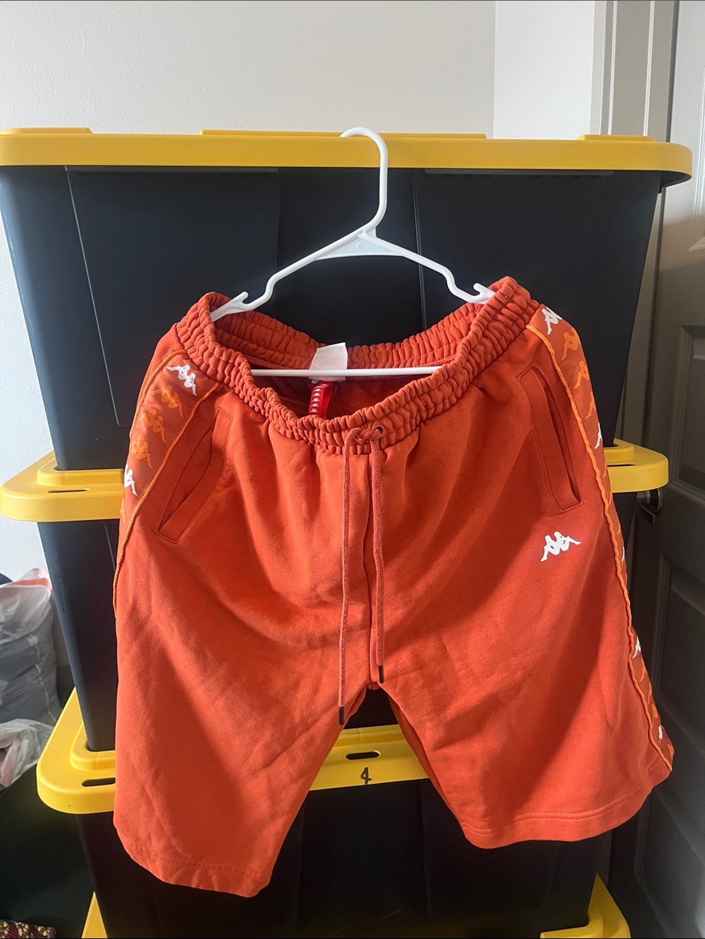 Orange Kappa shorts